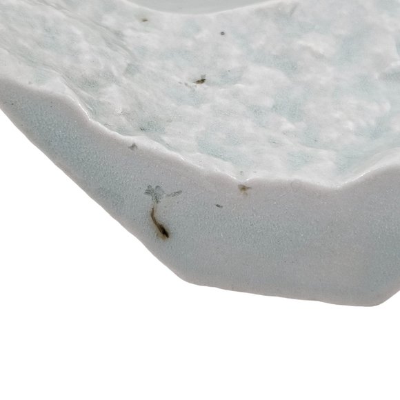 John Shedd Art Pottery Ashtray Indented Circle Gray Studio Ceramic Signed - Picture 10 of 11